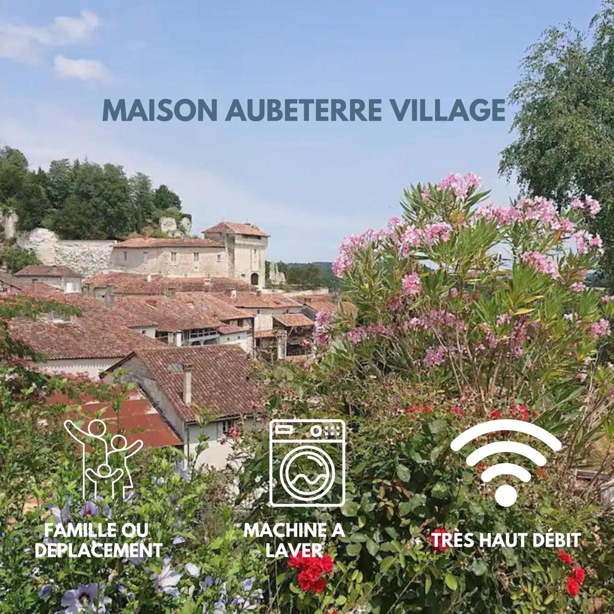 Maison 2 Chambres- Grand Jardin-Wifi - Au Coeur Du Village Aubeterre -Visites- Conciergerie J&N מראה חיצוני תמונה